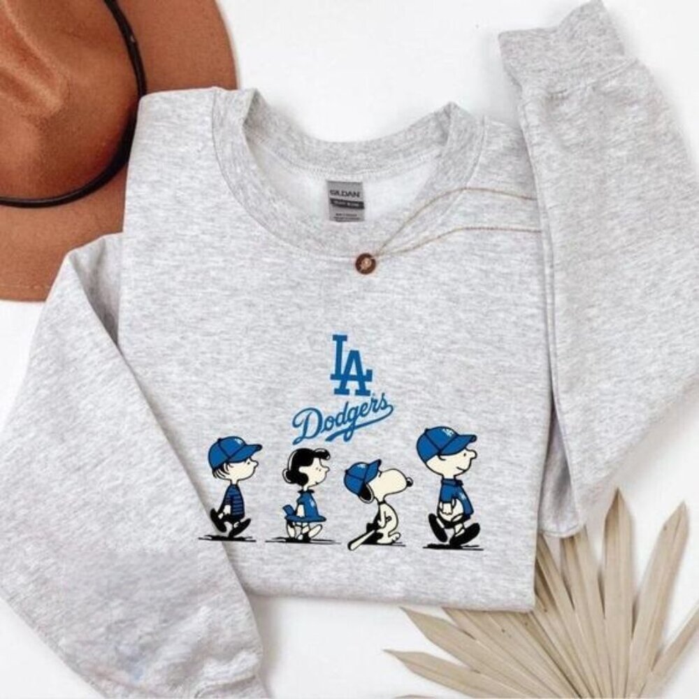 Los Angeles Dodgers Snopy Walking Sweatshirt